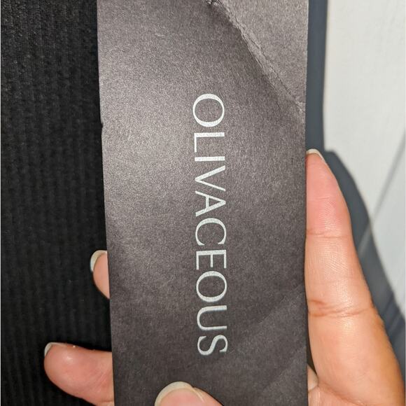 Olivaceous Black Ribbed One Shoulder Turtleneck Bodycon True Romance Dress S - Picture 11 of 16